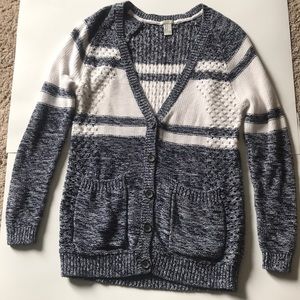 Long sleeve oversized button down sweater